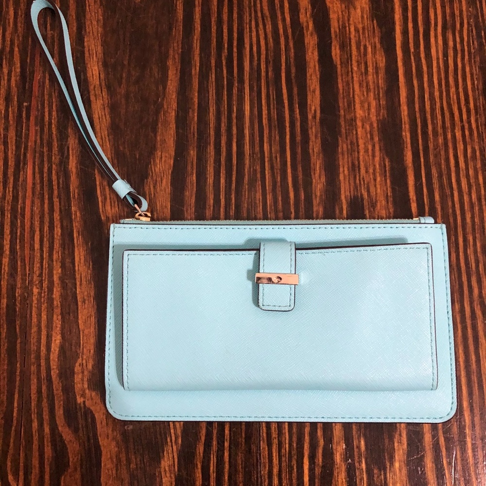 Kate Spade Blue Wristlet